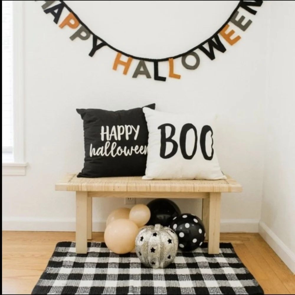 NEW Happy Halloween Felt Garland Decoration Brand new